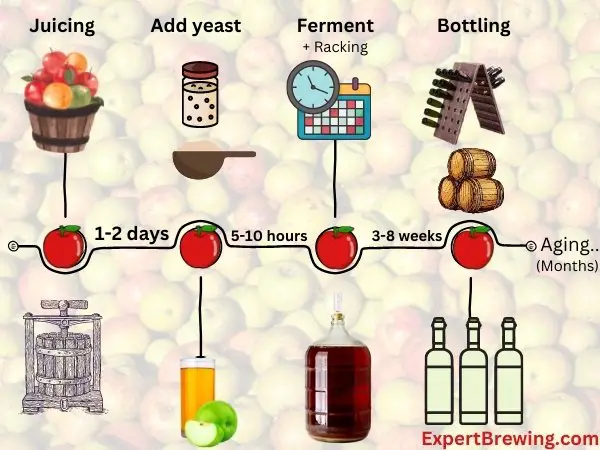 Time to make cider infographic