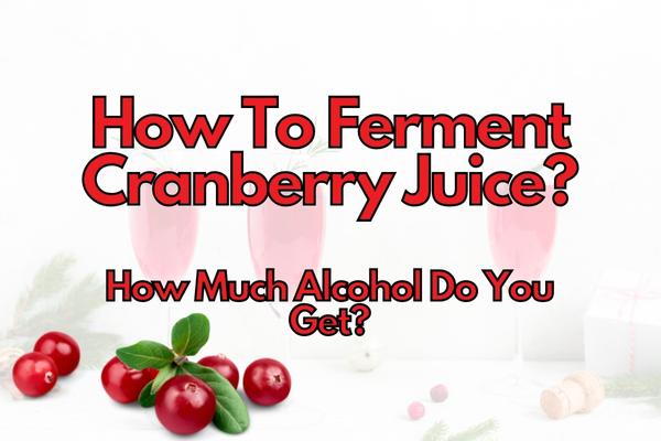 Can You Ferment Cranberry Juice Into Alcohol?