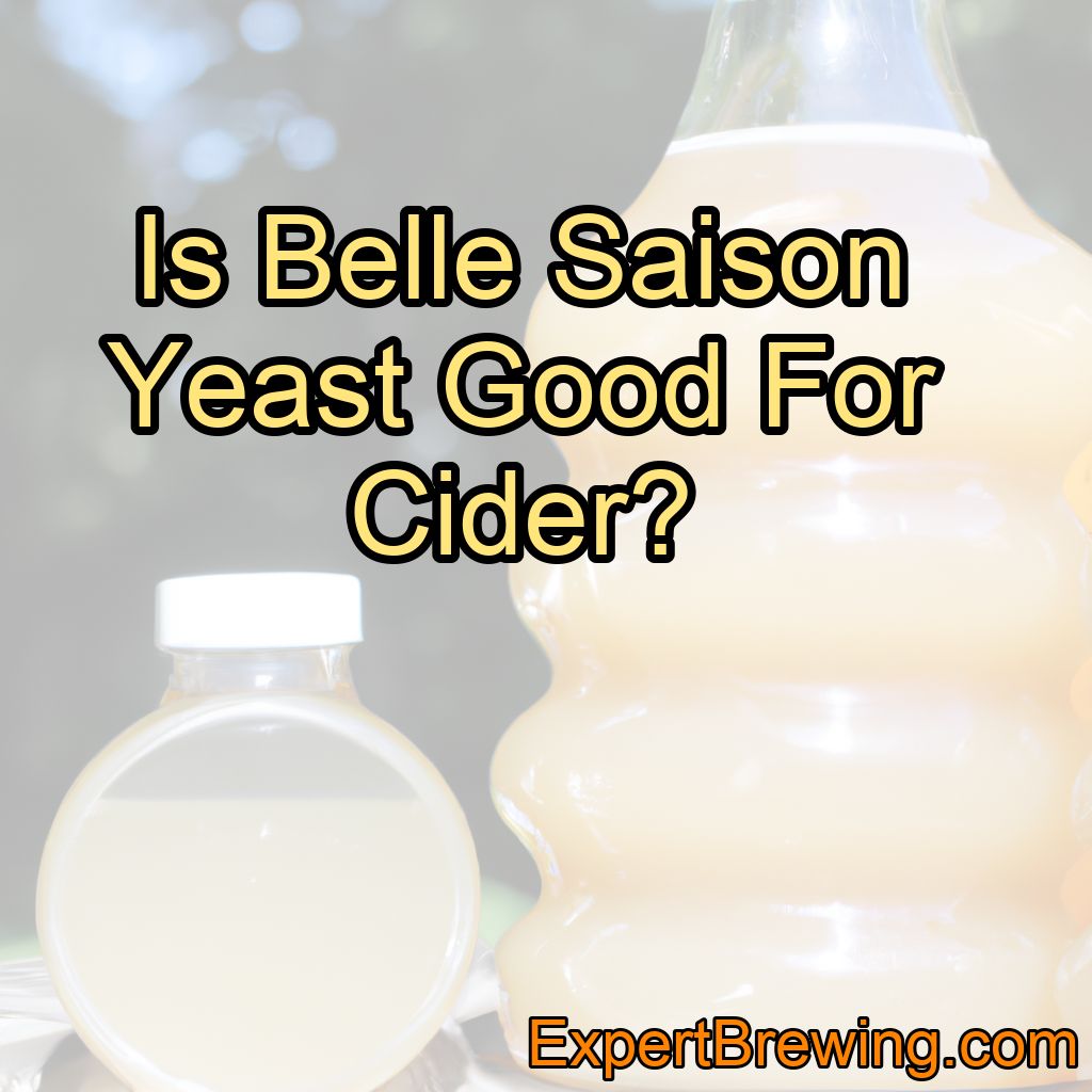 Is Belle Saison Yeast Good For Cider?