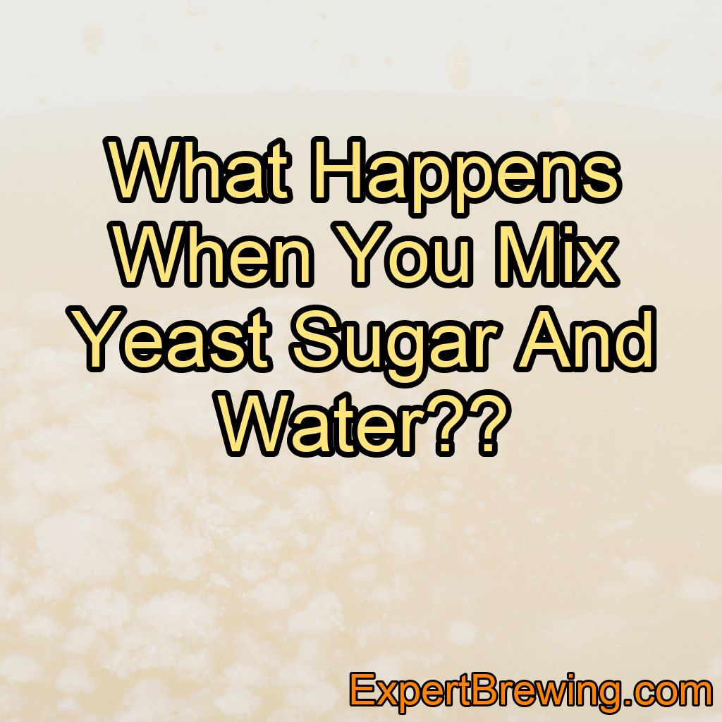 What Happens When You Mix Yeast Sugar Water? – ExpertBrewing.com