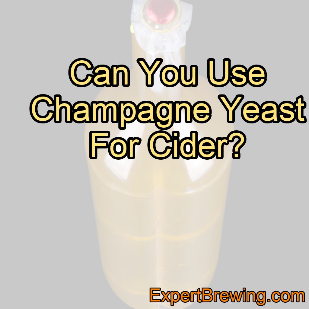 Can You Use Champagne Yeast For Cider?